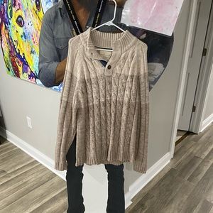 Men’s XL beige/tan sweater